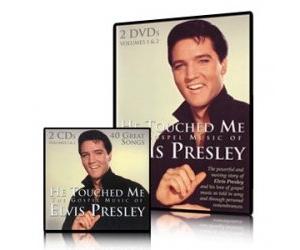 Elvis Presley Two DVD & Two CD Collectors Edition Set - He Touched Me the Gospel Music The King with Over 40 Great Songs