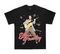 Elvis Presley Unisex - Adulto Artista Merch, Nero, S