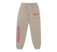 Elvis Presley Unisex Ufficiale Merch Rosso/Marrone Chiaro Logo Pantaloni della Tuta Trainingshose, Sabbia, XXL