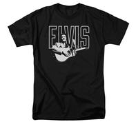 Elvis Presley - White Glow - T-Shirt A Maniche Corte Unisex Adulti - Nera