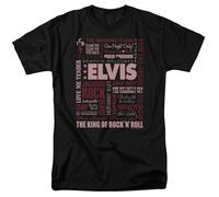 Elvis Presley - Whole Lotta Type - Maglietta A Maniche Corte Unisex - Nera