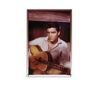 Elvis PresleyPoster per camera da letto, stampa estetica su tela, decorazione artistica da parete, per soggiorno e camera da letto, senza cornice, stile 30 x 45 cm