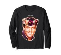 Elvisly Yours Elvis Presley Il re dei Fiori del Rock & Roll Maglia a Manica