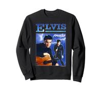 Elvisly Yours Elvis Presley - Montaggio Blu retrò Felpa