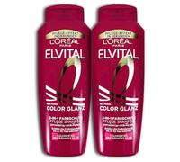 Elvital Color Gloss 2 in 1, shampoo per la cura dei colori, 2 x 300 ml