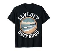 Elvluft Deit Good Hamburg City Sunrise Waves Maglietta