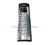 ELVOX 1238 PLACCA AUDIO/VIDEO 3M 8 TASTI ACCIAIO