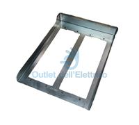 ELVOX CORNICE PER 2 PLACCHE 2M ACCIAIO 1P22