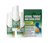 Elvya Spray per la gola, protezione per la gola, spray detergente per i polmoni a base di erbe Lycura, potente supporto e pulizia dei polmoni, facile da usare, adatto per adulti (3pcs)