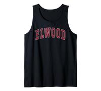 Elwood Indiana Souvenir College Style Red Text Canotta