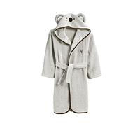 ELY PARKER Accappatoio Bambino e Ragazzo, Spugna, Asciugamano in Cotone Turco, con Cappuccio, Koala Orso, Grigio (11-12 Anni) Morbido, Assorbente, Comodo, Spesso