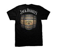 Ely & Walker Jack Daniel-Maglia a Manica Corta da Donna, Interno colorato, Made in The USA Nero 3XL
