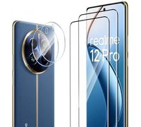 ELYCO Compatibile con Realme 12 Pro/12 Pro Plus/12 Pro+ 5G Vetro Temperato, 2 Pcs 3D Pellicola Protettiva + 2 Pcs Pellicola Fotocamera, 9H Durezza Anti-Graffo/Anti-Olio Niente Bolle Schermo Pellicola