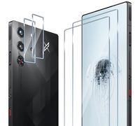 ELYCO Compatibile con RedMagic 10 Pro Vetro Temperato, 2 Pezzi Pellicola Protettiva + 2 Pezzi Pellicola Fotocamera, 9H Durezza Anti-Graffo/Anti-Olio/Anti-Impronta Niente Bolle Schermo Pellicola