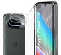 ELYCO Pellicola Protettiva Compatibile con Google Pixel 10, 3 Pezzi Vetro Temperato + 2 Pezzi Pellicola Fotocamera, 9H Durezza Anti-Graffo/Anti-Olio Niente Bolle Schermo Pellicola