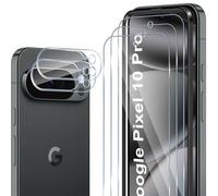 ELYCO Pellicola Protettiva Compatibile con Google Pixel 10 Pro, 3 Pezzi Vetro Temperato + 2 Pezzi Pellicola Fotocamera, 9H Durezza Anti-Graffo/Anti-Olio Niente Bolle Schermo Pellicola