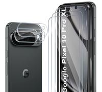 ELYCO Pellicola Protettiva Compatibile con Google Pixel 10 Pro XL, 3 Pezzi Vetro Temperato + 2 Pezzi Pellicola Fotocamera, 9H Durezza Anti-Graffo/Anti-Olio Niente Bolle Schermo Pellicola