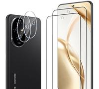 ELYCO Pellicola Protettiva Compatibile con Honor 200, 2 Pezzi Vetro Temperato + 2 Pezzi Pellicola Fotocamera, 9H Durezza Anti-Graffo/Anti-Olio Niente Bolle Schermo Pellicola