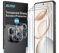 ELYCO Pellicola Protettiva Compatibile con Honor 400 Smart 5G, 3 Pezzi Vetro Temperato + 2 Pezzi Pellicola Fotocamera, 9H Durezza Anti-Graffo/Anti-Olio Niente Bolle Pellicola