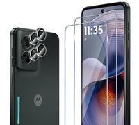 ELYCO Pellicola Protettiva Compatibile con Motorola Moto G55 5G Vetro Temperato, 2 Pezzi Vetro Temperato + 2 Pezzi Pellicola Fotocamera, 9H Durezza Anti-Graffo/Anti-Olio/Anti-Impronta