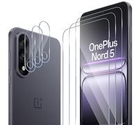 ELYCO Pellicola Protettiva Compatibile con OnePlus Nord 5, 3 Pezzi Vetro Temperato + 3 Pezzi Pellicola Fotocamera, 9H Durezza Anti-Graffo/Anti-Olio Niente Bolle Schermo Pellicola
