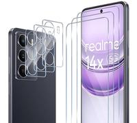 ELYCO Pellicola Protettiva Compatibile con Realme C75 (4G/5G)/Realme 14X 5G Vetro Temperato, 3 Pezzi Vetro Temperato + 3 Pezzi Pellicola Fotocamera, 9H Durezza Anti-Graffo/Anti-Olio/Anti-Impronta