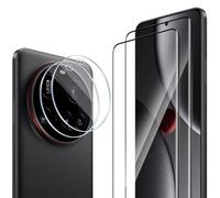 ELYCO Pellicola Protettiva Compatibile con Xiaomi 15 Ultra, 2 Pezzi Vetro Temperato + 2 Pezzi Pellicola Fotocamera, 9H Durezza Anti-Graffo/Anti-Olio Niente Bolle Schermo Pellicola