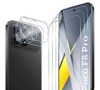 ELYCO Pellicola Protettiva Compatibile con Xiaomi POCO F8 Pro, 3 Pezzi Vetro Temperato + 2 Pezzi Pellicola Fotocamera, 9H Durezza Anti-Graffo/Anti-Olio Niente Bolle Pellicola