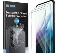 ELYCO Pellicola Protettiva Compatibile con Xiaomi Redmi 15 4G/5G, 3 Pezzi Vetro Temperato + 2 Pezzi Pellicola Fotocamera, 9H Durezza Anti-Graffo/Anti-Olio Niente Bolle Pellicola