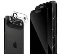 ELYCO Privacy Vetro Temperato Compatibile con iPhone Air, 2 Pezzi Anti-Spy Pellicola Protettiva + 2 Pezzi Pellicola Fotocamera, 9H Durezza Protezione Privacy Schermo, Anti-Graffio