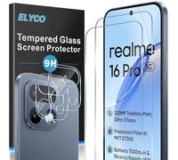ELYCO Vetro Temperato Compatibile con Realme 16 Pro, 2 Pezzi Pellicola Protettiva + 2 Pezzi Pellicola Fotocamera, 9H Durezza Anti-Graffo/Anti-Olio Niente Bolle Schermo Pellicola