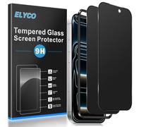ELYCO Vetro Temperato Privacy Opaca per iPhone 17, 2 Pezzi | Anti-Spy Pellicola Protettiva, Opaca Pellicola, 9H Durezza Ultra Resistente, 28° Antispia, Anti-Graffio