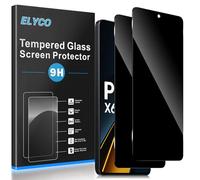 ELYCO Vetro Temperato Privacy per Xiaomi POCO X6 Pro 5G, 2 Pezzi | Pellicola protettiva anti-spia, durezza 9H, protezione per la privacy, antigraffio, senza bolle, meno impronte digitali