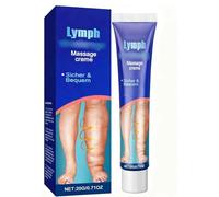 Elycura Crema da massaggio linfodrenante, sollievo dall'edema per gambe e piedi, olio da massaggio per gambe, ad assorbimento rapido, adatto a tutti i tipi di pelle (1pcs)