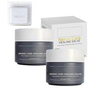 Elycura Nerve Care Healing Salve, Elycura Soothing Cream, per schiena, collo, mani, ginocchia, la confezione include 100 pezzi di cotton fioc (2pcs)