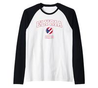 Elyria Ohio (Ohio) Maglia con Maniche Raglan