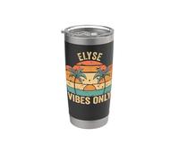 ELYSE Vibes Only Cute Retro Girls ELYSE Name Bicchiere termico in acciaio inox doppia parete