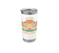 ELYSE Vibes Only Cute Retro Girls ELYSE Name Bicchiere termico in acciaio inox doppia parete
