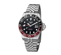Elysee Orologio da uomo GMT PRO. 40 mm 20 ATM, secondo fuso orario, corona a vite, lancette luminose, datario 80590, 80591, 80592, 80593, 80594, 80598, 80599, 80600, 80615