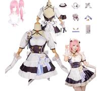 Elysia Cosplay Costume Outfit - [Honkai Impact 3rd] [Abbigliamento, attrezzi, accessori, parrucche inclusi] --Anime Gioco Gioco di ruolo Costume Fotografia Manga Mostra Fan Attività Cosplay Concorso