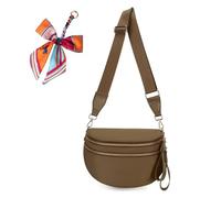 Elysir Crossbody Bag, Elysir Crossbody Bag for Women, Double Pockets With Large Capacity, Adjustable Shoulder Strap (caramel)