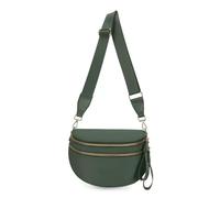 Elysir Crossbody Bag, Roomie Bum Bag, Adjustable Shoulder Strap, for Women, Double Pockets With Large Capacity (pea green)