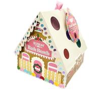 Elysium Spa Bomba da bagno a forma di casa di pan di zenzero, decorazione per albero di Natale, calza della Befana, regalo per lei o Babbo Natale segreto (1 bomba da bagno, bacche e spezie) da 150 g