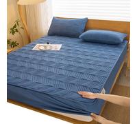 ELYSYSRL Coprimaterasso Matrimoniale Impermeabile con Angoli 180x200 Copri Proteggi Materasso Imbottito Trapuntato Lenzuolo Singolo/Una Piazza e Mezza Morbida Confortevole(Color 6,1PC 120x200cm)