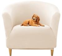 ELYSYSRL Copripoltrona 1 Posto Elasticizzato Copripoltrona Universale Chesterfield a Tinta Unita Spandex Fodere Copripoltrona da Cocktail con Braccioli Rotondi Coperture per Poltrona (Color : #18)