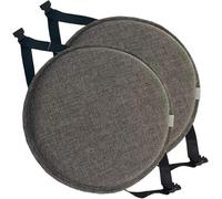 ELYSYSRL Cuscini per Sedia Rotondi Pack 1/2/4 Cuscinetti, Coprisedia Rotondo Ø 30/35/40/45/50 cm per Sedia Cucina Giardino(Color 1,2PCS 35CM/13.8INCH)