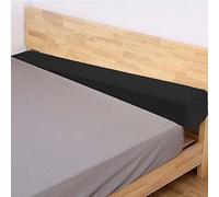 ELYSYSRL Cuscino per testiera matrimoniale/singolo Riempire il divario tra materasso e testiera/parete/letto, ponte d'amore per materassi per tutti i tipi di materassi(Black,90x10x15cm)