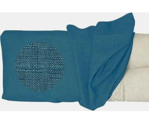 ELYSYSRL Fodera Imbottita per Panchina in Lino, Spessore 8 cm, con Cerniera Copri Panche da Birra da Esterno Imbottito Coprisedile per Cuscini per Mobili da Giardino(Blu Scuro,130x50x8cm Thick)