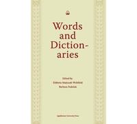Elzbieta Mancza Words and Dictionaries - A Festschrift for Pr (Copertina rigida)