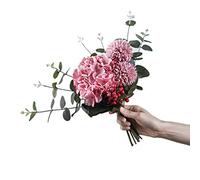 ELzEy Falsificazione Fiore Semplice Moderna High-End del Fiore di Simulazione Ingresso Soggiorno Tavolo di Fiori Bouquet Decorazioni falsificazione Fiore Decorazione Floreale(Pink)